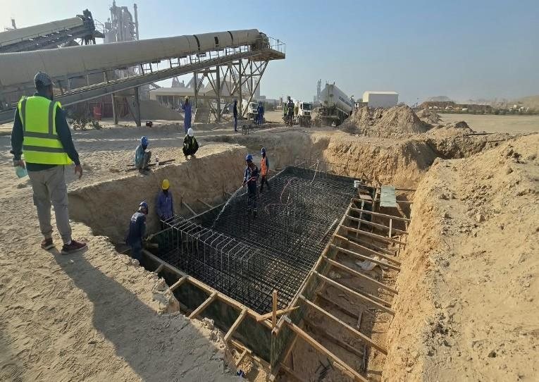 Foundation excavation