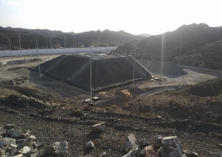 Lined basin construction