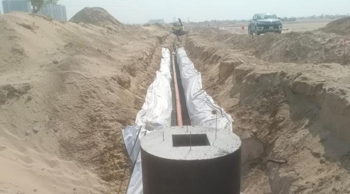 Pipe bedding and surround