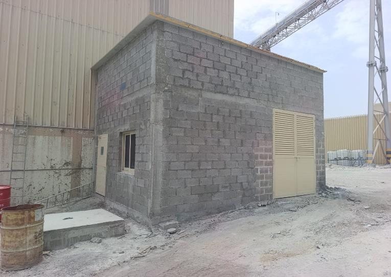 Plant building under construction