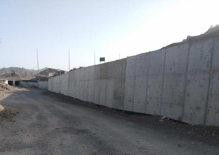 Retaining wall construction